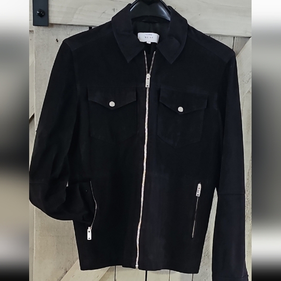 Reiss Jackets & Blazers - REISS- Goat Suede Jacket